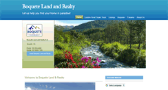 Desktop Screenshot of boquetelandandrealty.com